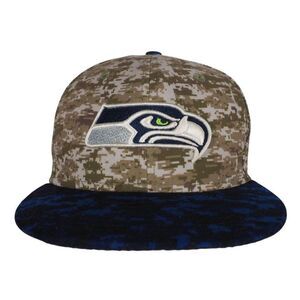 New Era 59Fifty Seattle Seahawks Salute to Service Camo Hat 6 3/4